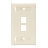 Leviton Number of Gangs: 1 High-Impact Plastic, Light Almond 42080-2TS